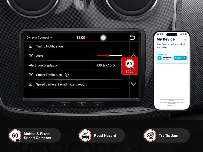 DYNAVIN D10-DAC Premium – Autoradio Android 14 8 pouces avec CarPlay sans fil, Android Auto, DSP 4 x 60 W et Head-Up Display