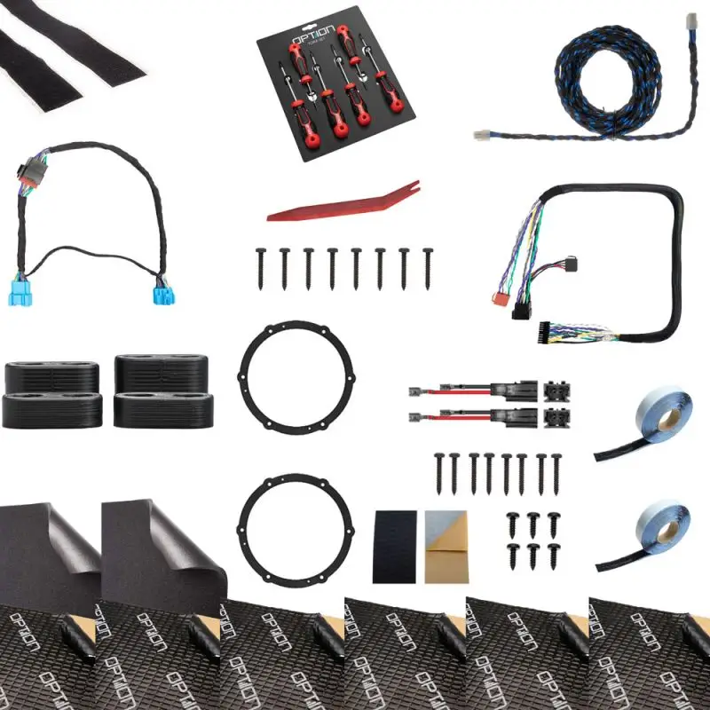 OPTION SET-402 – Système Audio V2 Plug & Play pour Opel Combo E Phase 1 (à partir de 2024) | DSP + Haut-parleurs + Subwoofer