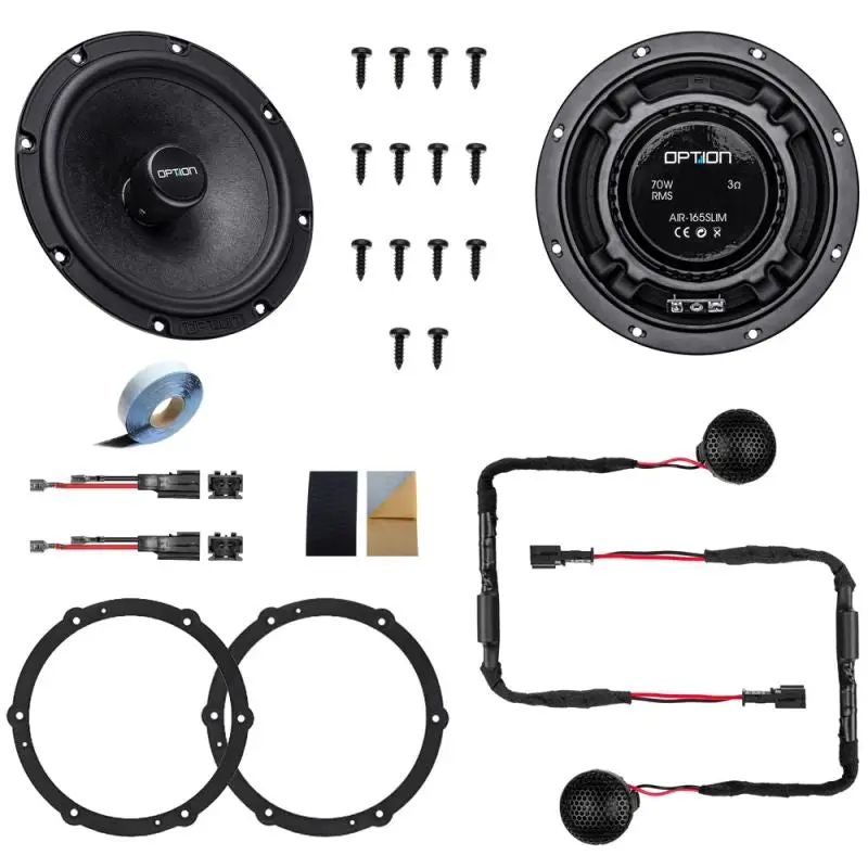 OPTION SET-399 – Kit Haut-Parleurs Avant Plug & Play pour Opel Combo E Phase 1 (à partir de 2024) avec Isolation Acoustique