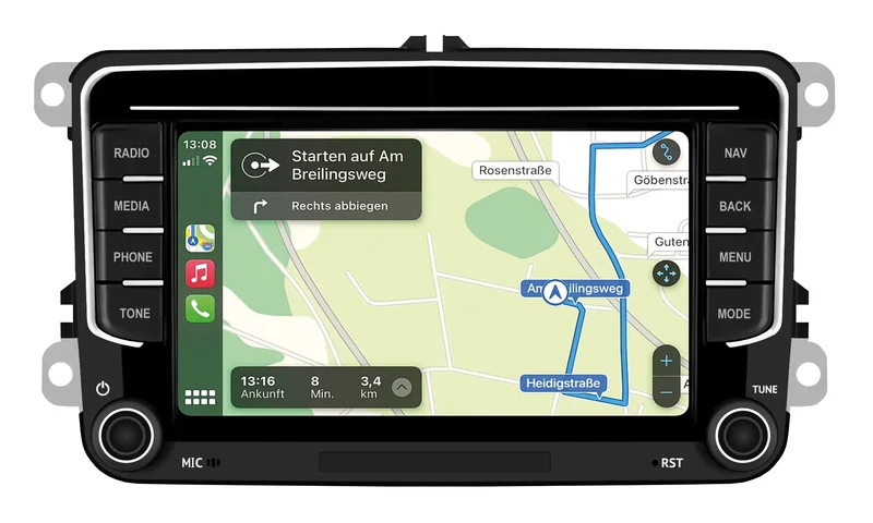 ESX VMX751DAB – Autoradio 7 pouces CarPlay Android Auto pour Volkswagen, Seat et Škoda