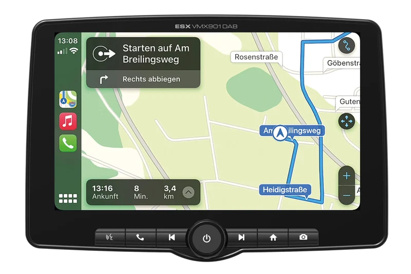 ESX VMX901DAB – Autoradio 1-DIN 9 pouces avec CarPlay, Android Auto et DAB+