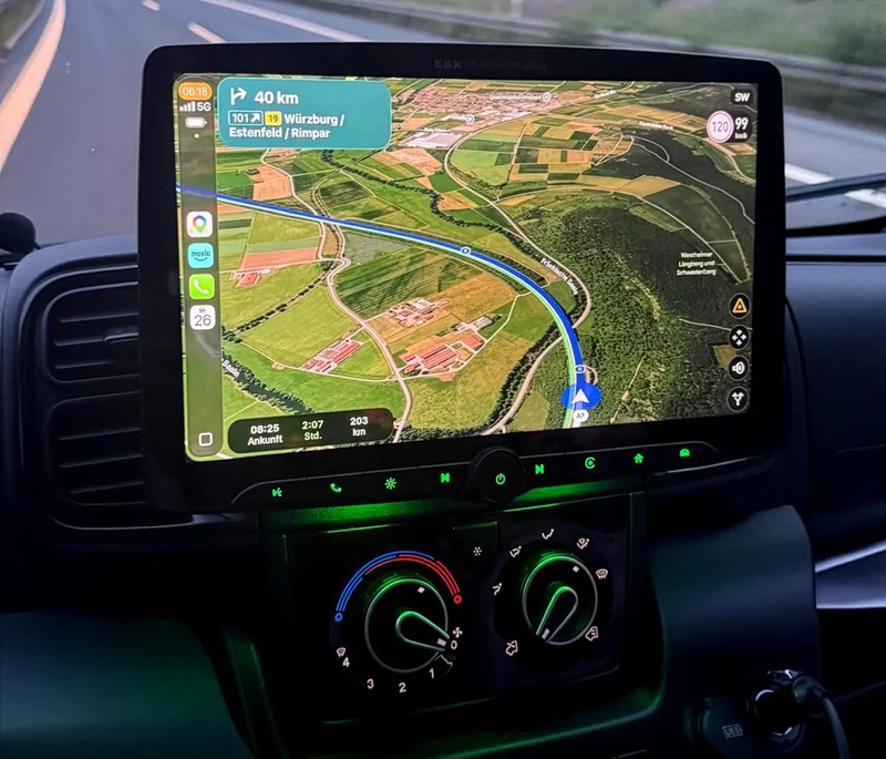 ESX VMX1401DAB – Autoradio 1-DIN avec écran tactile 14 pouces, CarPlay et Android Auto