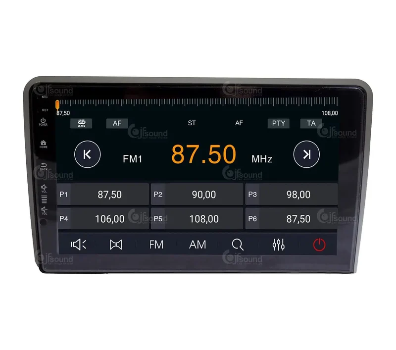 JFSOUND JF-039A3-X9C-PRO – Autoradio Android 9 pouces pour Audi A3 avec 4G, DSP, DAB+ et caméra de recul