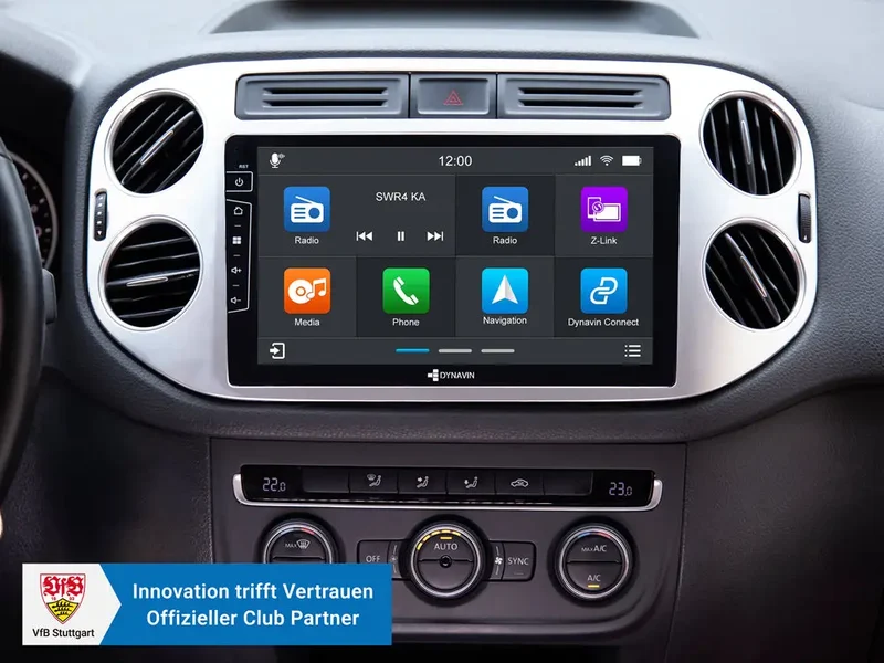 DYNAVIN D10-83B Premium – Autoradio Android 9 pouces pour VW Tiguan et Golf 5 Plus avec CarPlay sans fil