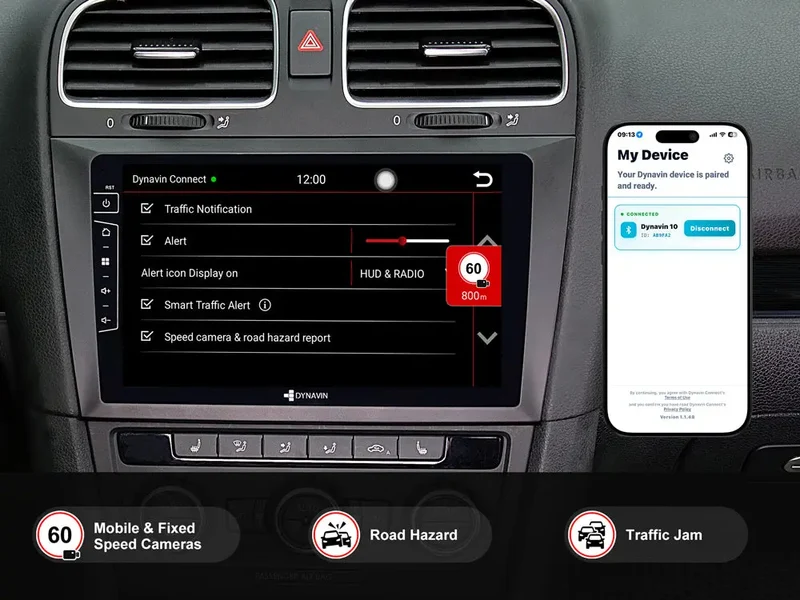 DYNAVIN D10-DF31 Premium – Autoradio Android 9 pouces pour Volkswagen Golf 6 avec CarPlay sans fil et Android Auto
