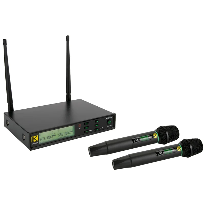 SYSTEME MICRO HF AVEC 2 MICROS À MAIN RECHARGEABLE USB-C