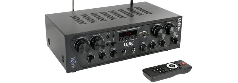 AMPLIFICATEUR STÉRÉO 4 x 80W en 4 et 8Ω