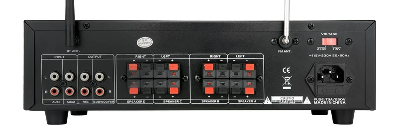 AMPLIFICATEUR STÉRÉO 4 x 80W en 4 et 8Ω