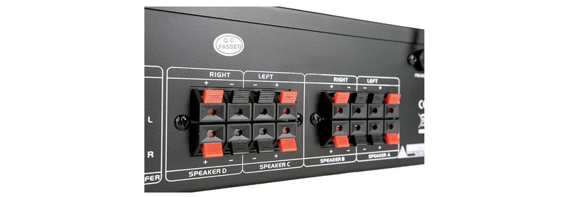AMPLIFICATEUR STÉRÉO 4 x 80W en 4 et 8Ω