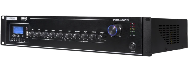 AMPLIFICATEUR MÉLANGEUR MULTIMÉDIA 2x200W EN 8 Ω