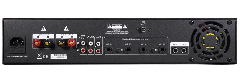 AMPLIFICATEUR MÉLANGEUR MULTIMÉDIA 2x300W EN 8 Ω