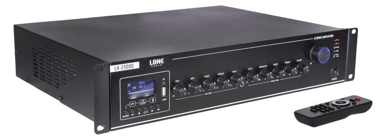 AMPLIFICATEUR MÉLANGEUR MULTIMÉDIA 2x300W EN 8 Ω