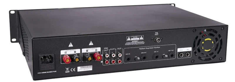 AMPLIFICATEUR MÉLANGEUR MULTIMÉDIA 2x300W EN 8 Ω