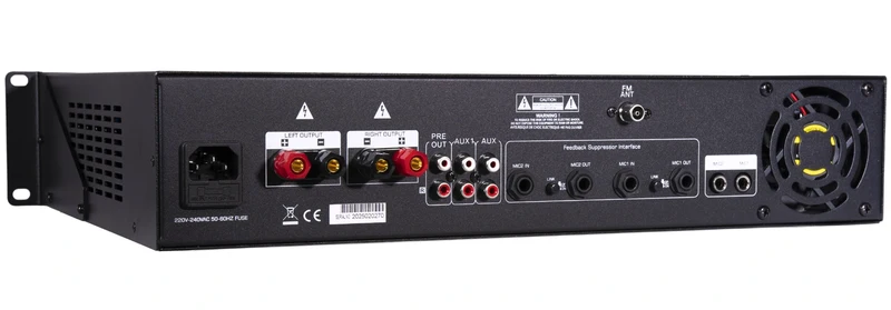 AMPLIFICATEUR MÉLANGEUR MULTIMÉDIA 2x300W EN 8 Ω