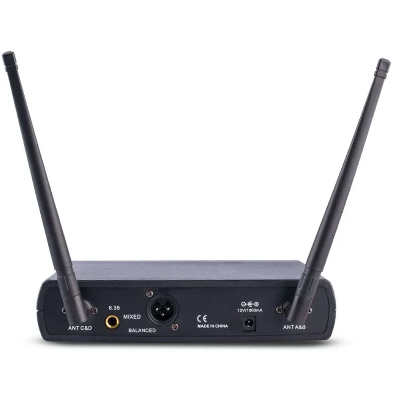 SYSTEME DE MICROPHONE HF A 4 CANAUX AVEC 4 MICROS MAIN