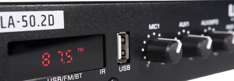 AMPLIFICATEUR MÉLANGEUR MULTIMÉDIA 2X50W