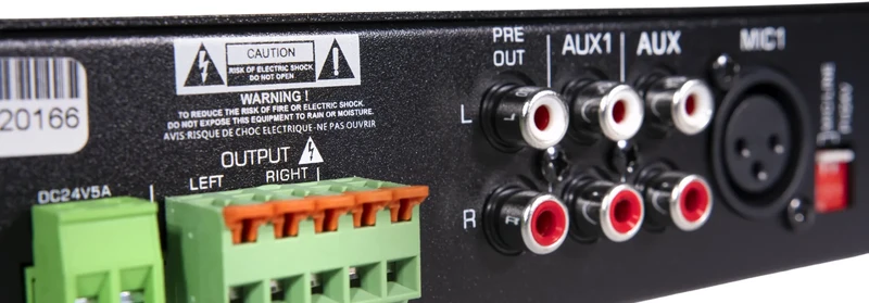 AMPLIFICATEUR MÉLANGEUR MULTIMÉDIA 2X50W