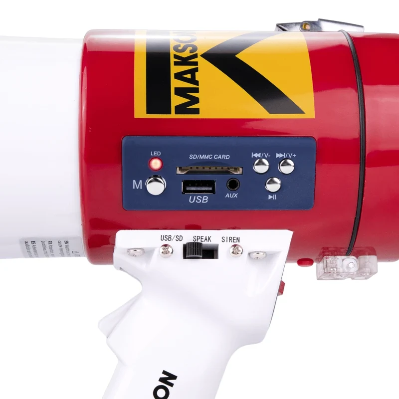 MÉGAPHONE PROFESSIONNEL - PORTE VOIX PUISSANCE 60W