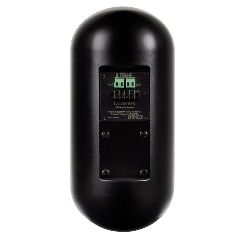 PAIRE D'ENCEINTES MURALES 2 VOIES 80W NOIRE