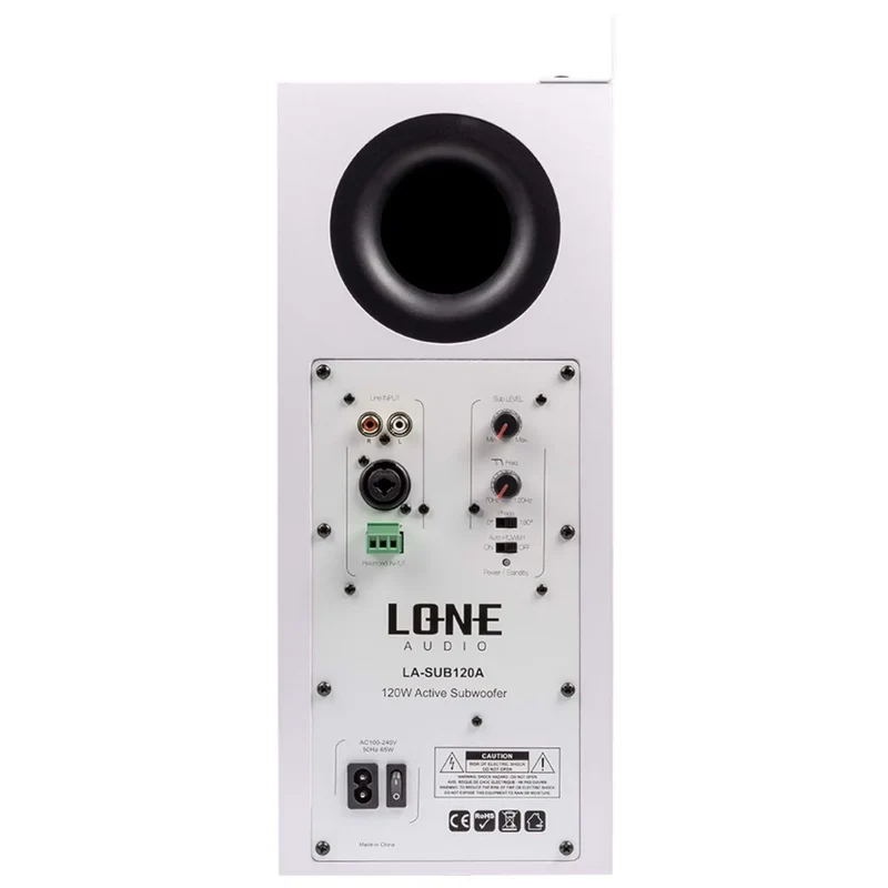 CAISSON SUBWOOFER ACTIF DE 120W EN CLASS D AVEC APPLICATION MURAL