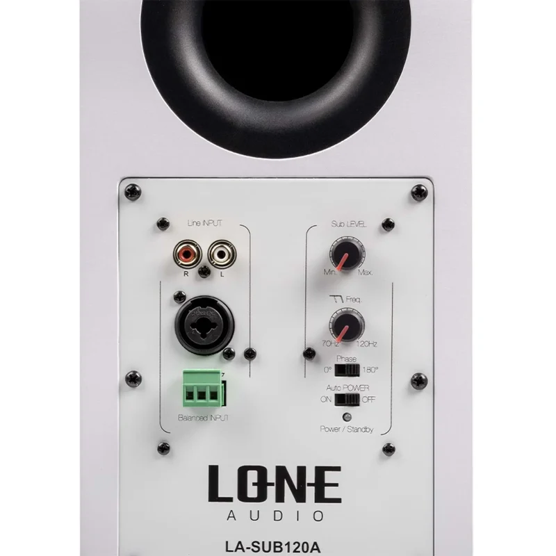 CAISSON SUBWOOFER ACTIF DE 120W EN CLASS D AVEC APPLICATION MURAL