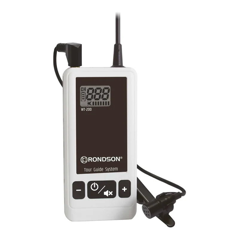 ÉMETTEUR MICRO CRAVATE POUR SYSTÈME DE VISITE GUIDÉE WT-200E