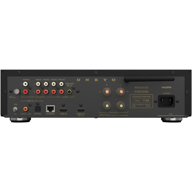 Amplificateur Réseau 250 Watt 4Ohm, Alexa MRM Linkplay Spotify, Onkyo Y50B - Noir
