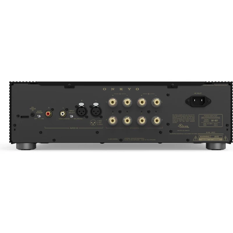 Amplificateur stéréo DE 130 Watt, Onkyo M80B - Noir