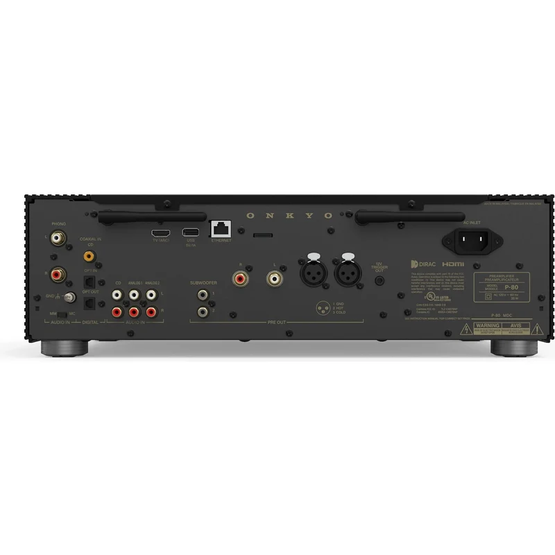 Préamplificateur Réseau DAC DIRC Onkyo P80B - Noir