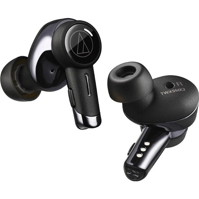 Écouteurs boutons sans fil BT à réduction de bruit, Audio-Technica TWX9MK2-BK - Noir