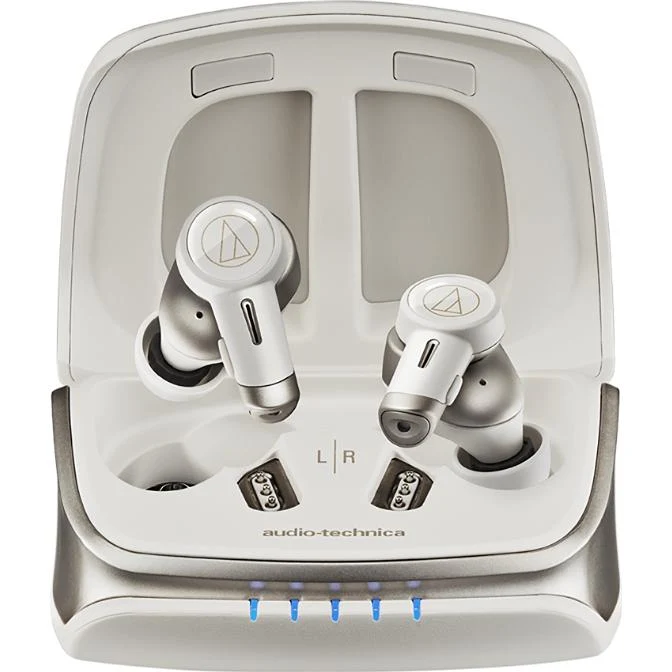 Écouteurs boutons sans fil BT à réduction de bruit, Audio-Technica TWX9MK2- WH -Blanc