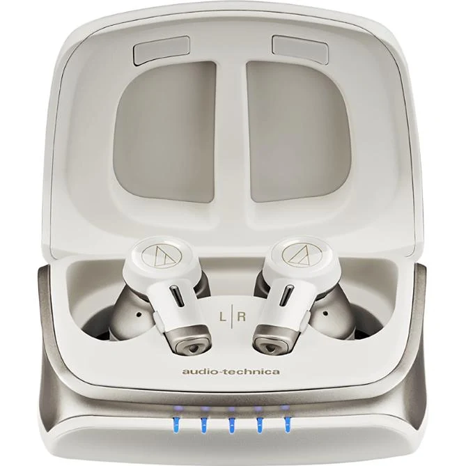 Écouteurs boutons sans fil BT à réduction de bruit, Audio-Technica TWX9MK2- WH -Blanc