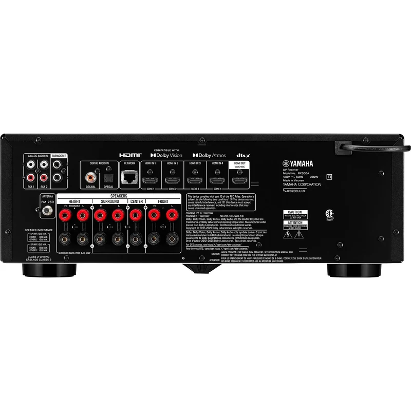Récepteur AV cinéma maison 7.2 canaux, Yamaha RX500A