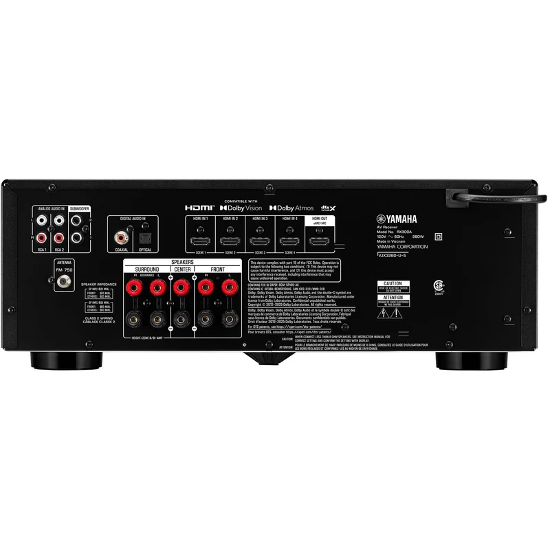 Récepteur AV cinéma maison 5.2 canaux, Yamaha RX300A
