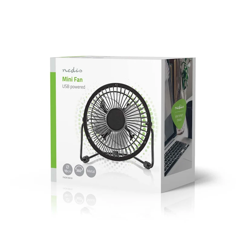 Tafelventilator USB Gevoed - Diameter: 100 mm - 3W