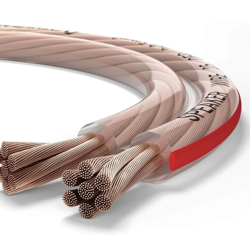 CABLE HAUT PARLEUR 2 x 1,5 mm x 100m TRANSPARENT