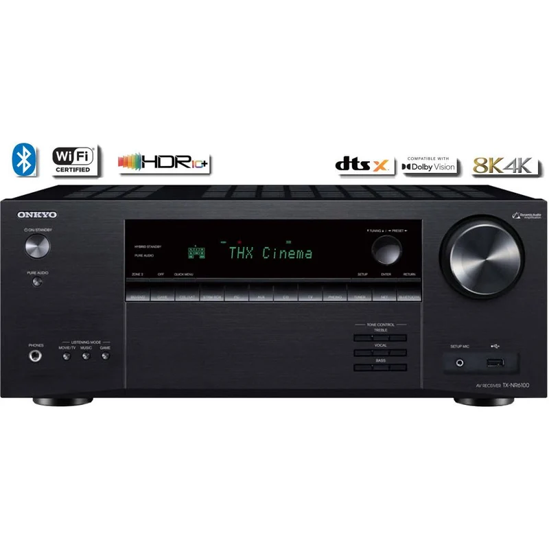 Récepteur AV Réseau 8K 7.2 X 100W, Onkyo TXNR6100