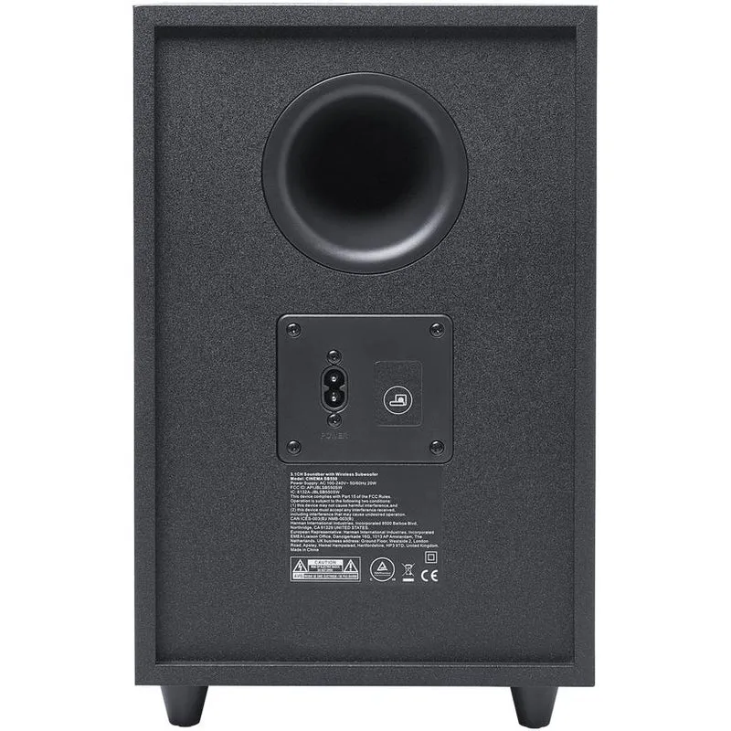 Barre de son 3.1 avec caisson de grave sans fil 250W, JBL SB550 - Noir