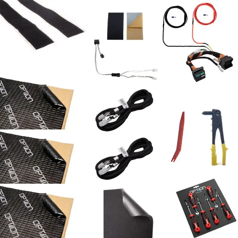 OPTION SET-362 – Kit haut-parleurs + subwoofers sous sièges avec amplification pour VW Caddy V V3