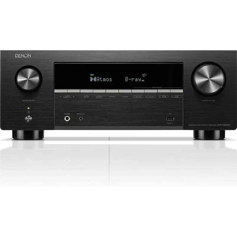 Récepteur AV 8K 9.4 105w canaux Dolby Atmos, Denon AVR-X3900H