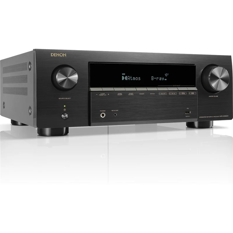 Récepteur AV 8K 9.4 105w canaux Dolby Atmos, Denon AVR-X3900H