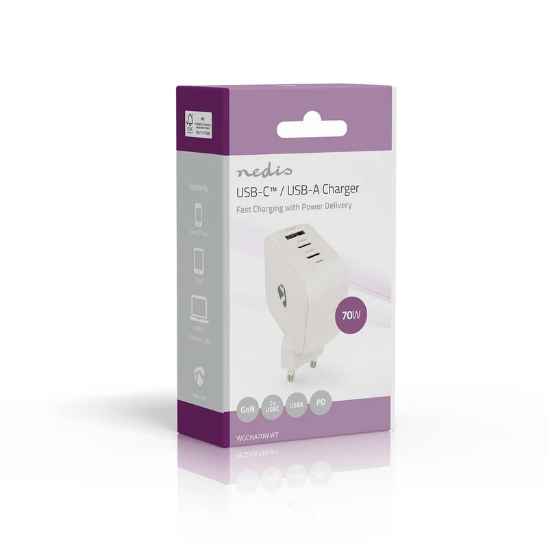 Oplader 70W - GaN - PD3.0