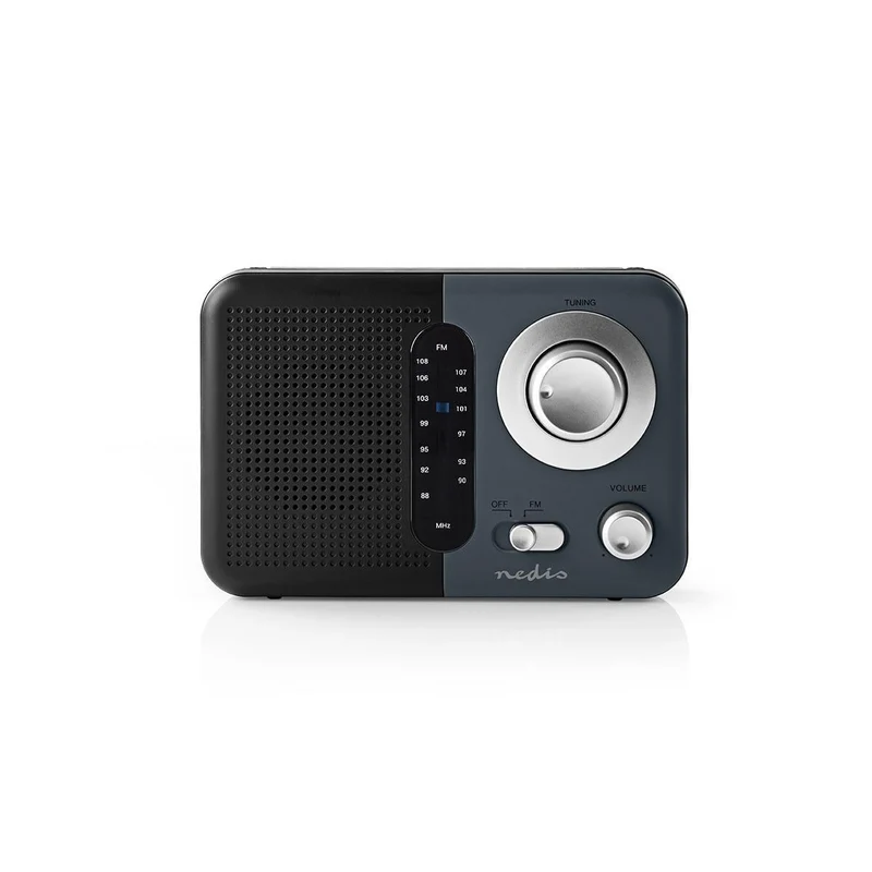 FM-Radio Draagbaar Model - FM - Batterij Gevoed / Netvoeding