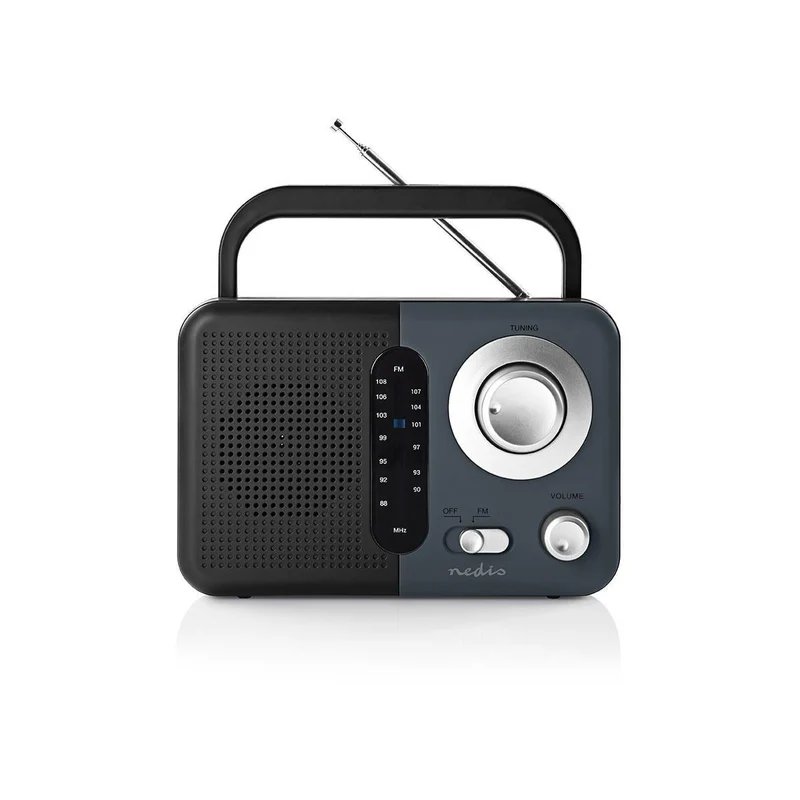 FM-Radio Draagbaar Model - FM - Batterij Gevoed / Netvoeding