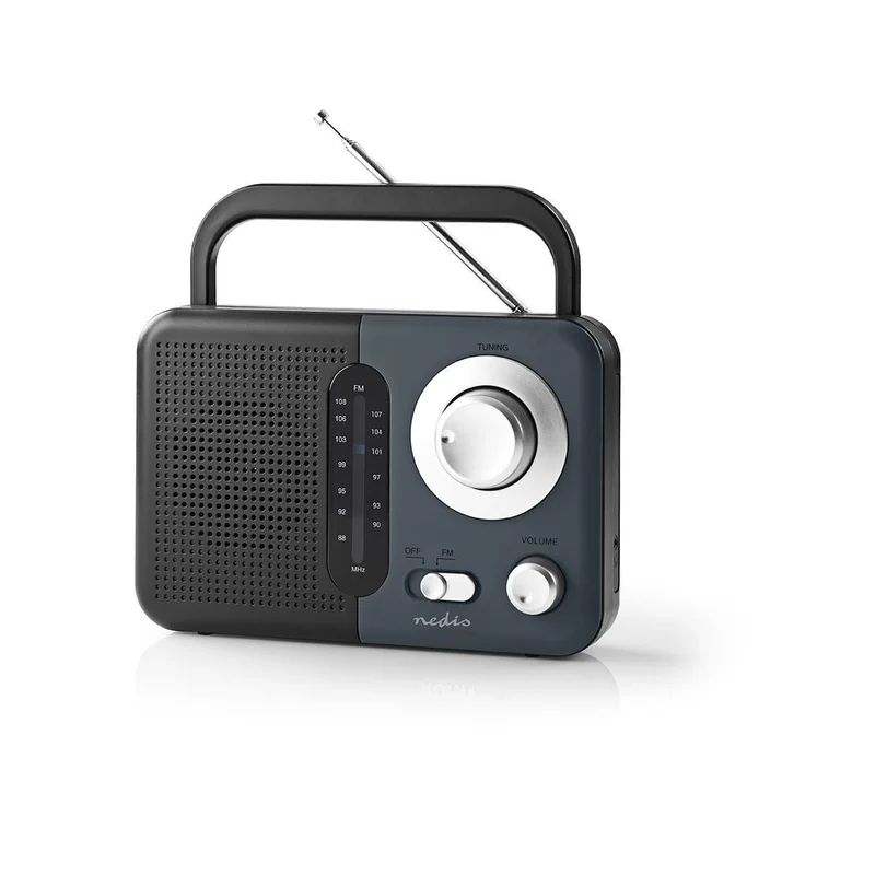 FM-Radio Draagbaar Model - FM - Batterij Gevoed / Netvoeding