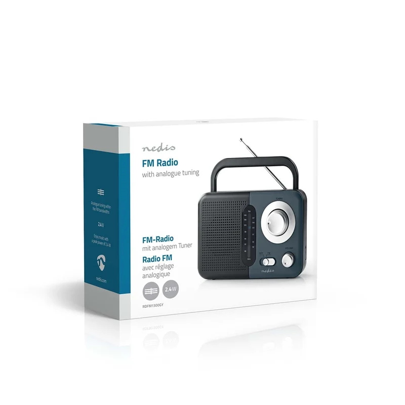 FM-Radio Draagbaar Model - FM - Batterij Gevoed / Netvoeding