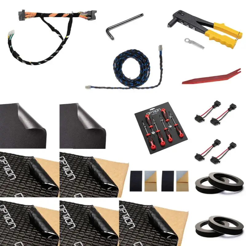 OPTION SET-357 – Système audio DSP complet V3 Plug & Play Skoda Karoq 1 (Front + Arrière + Subwoofer)