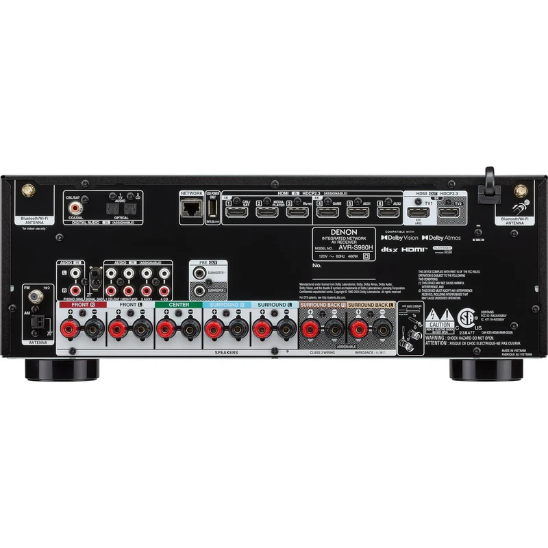Récepteur AV 7.2 canaux, Denon AVR-S980H