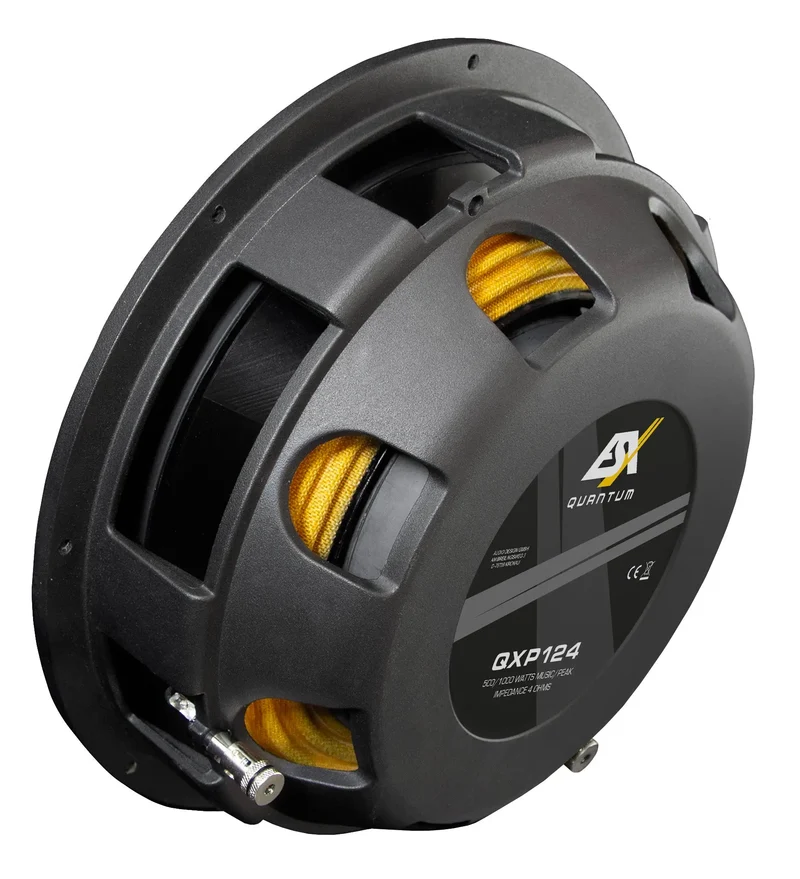 ESX QXP124 – Subwoofer 30 cm (12”) ultra-plat avec protection