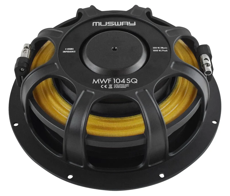MUSWAY MWF104SQ – Subwoofer 25 cm (10") ultra-plat de haute performance